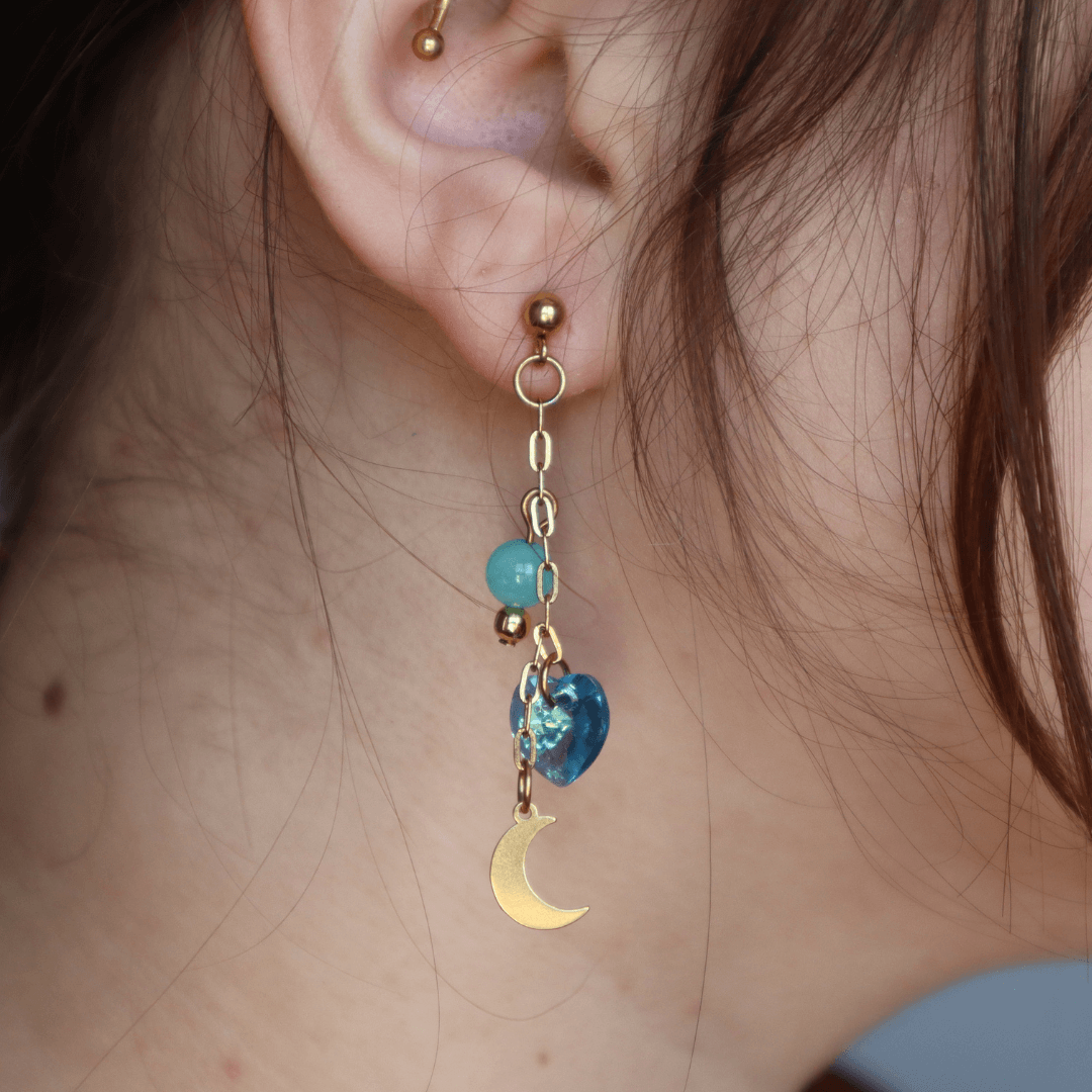 Lithotherapy earrings - Amazonite - Self-love
