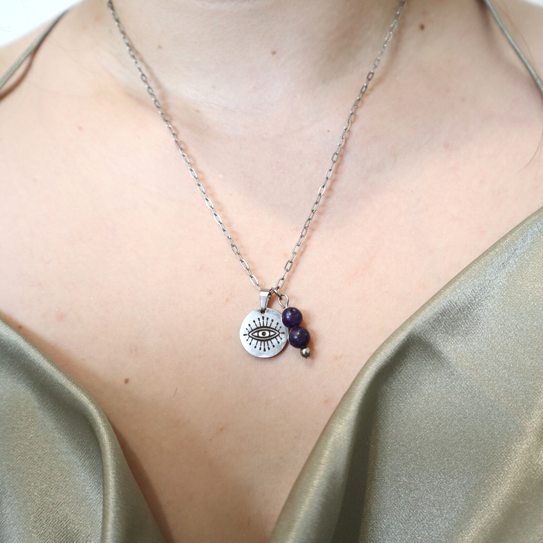 Lithotherapy necklace